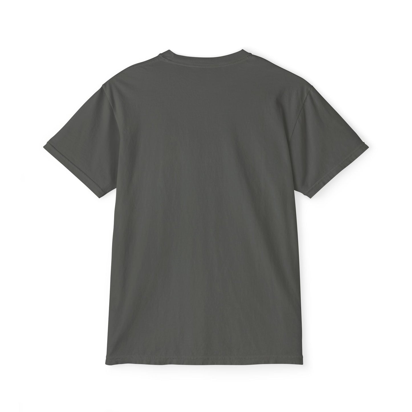 Simple Laser Logo Garment-Dyed Pocket T-Shirt